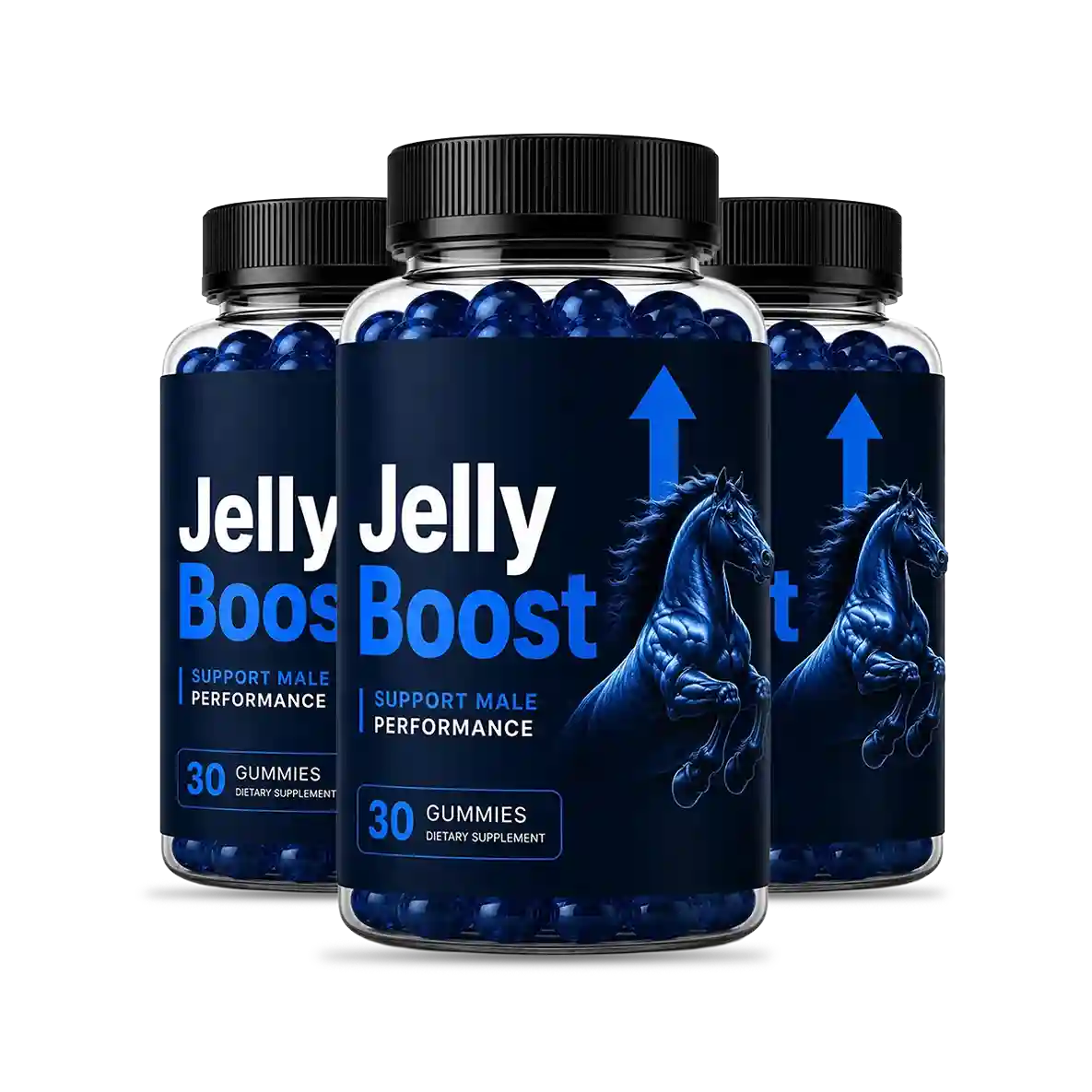 Jelly Boost Male Performance Gummy Supplement – 30 Gummies, GMP-Certified, Made in USA